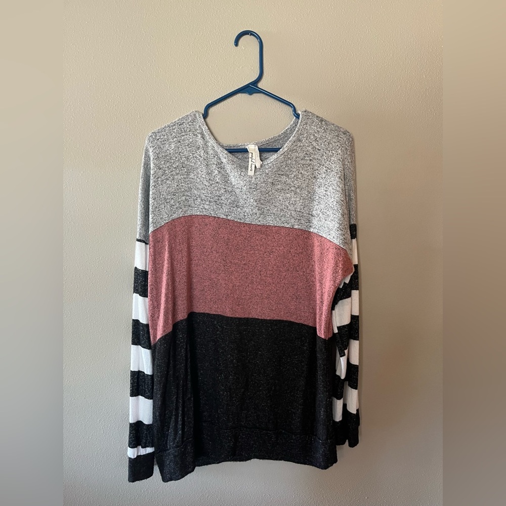 Grateful Hearts boutique long sleeve sweater
